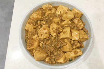 家常肉末豆腐