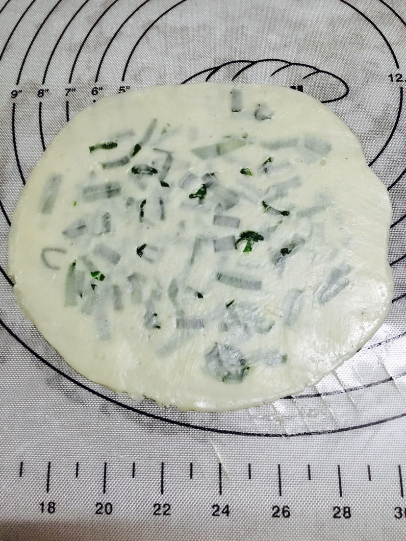 简易版葱油饼的做法图解5