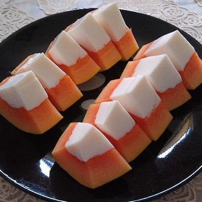 木瓜牛奶冻