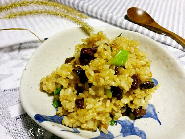 牛肉香菇虾皮炒饭
