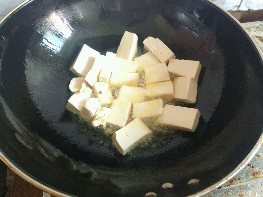 香煎豆腐炒青菜（妖妖家的厨房）的做法图解4