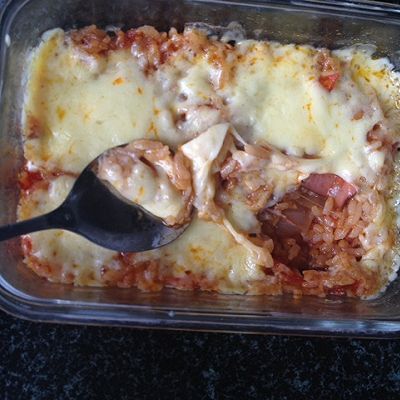 香肠肉酱焗饭