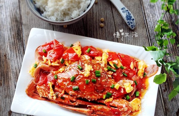 西红柿蛋烩螃蟹