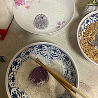 紫薯糯米糍、花生核桃芝麻馅的做法图解7
