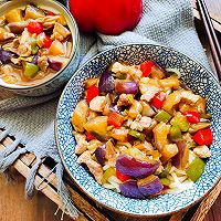 #助力高考营养餐#茄子肉丁打卤面的做法图解18