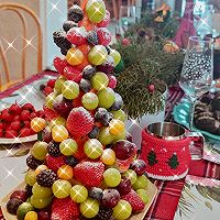 圣诞聚餐～水果圣诞树的做法图解4