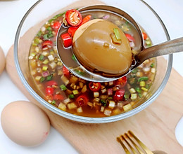 #太太乐鲜鸡汁芝麻香油# 韩式酱鸡蛋！好吃到爆！的做法