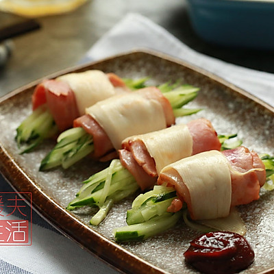 杏鲍菇培根卷
