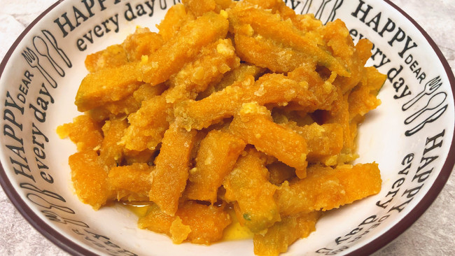 南瓜焗咸蛋黄的做法