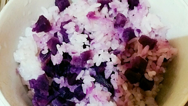 香甜紫薯米饭的做法