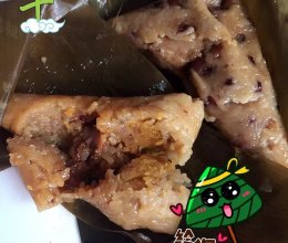 鸭蛋杂豆咸粽的做法