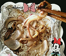 懒人锡纸葱香鱿鱼的做法