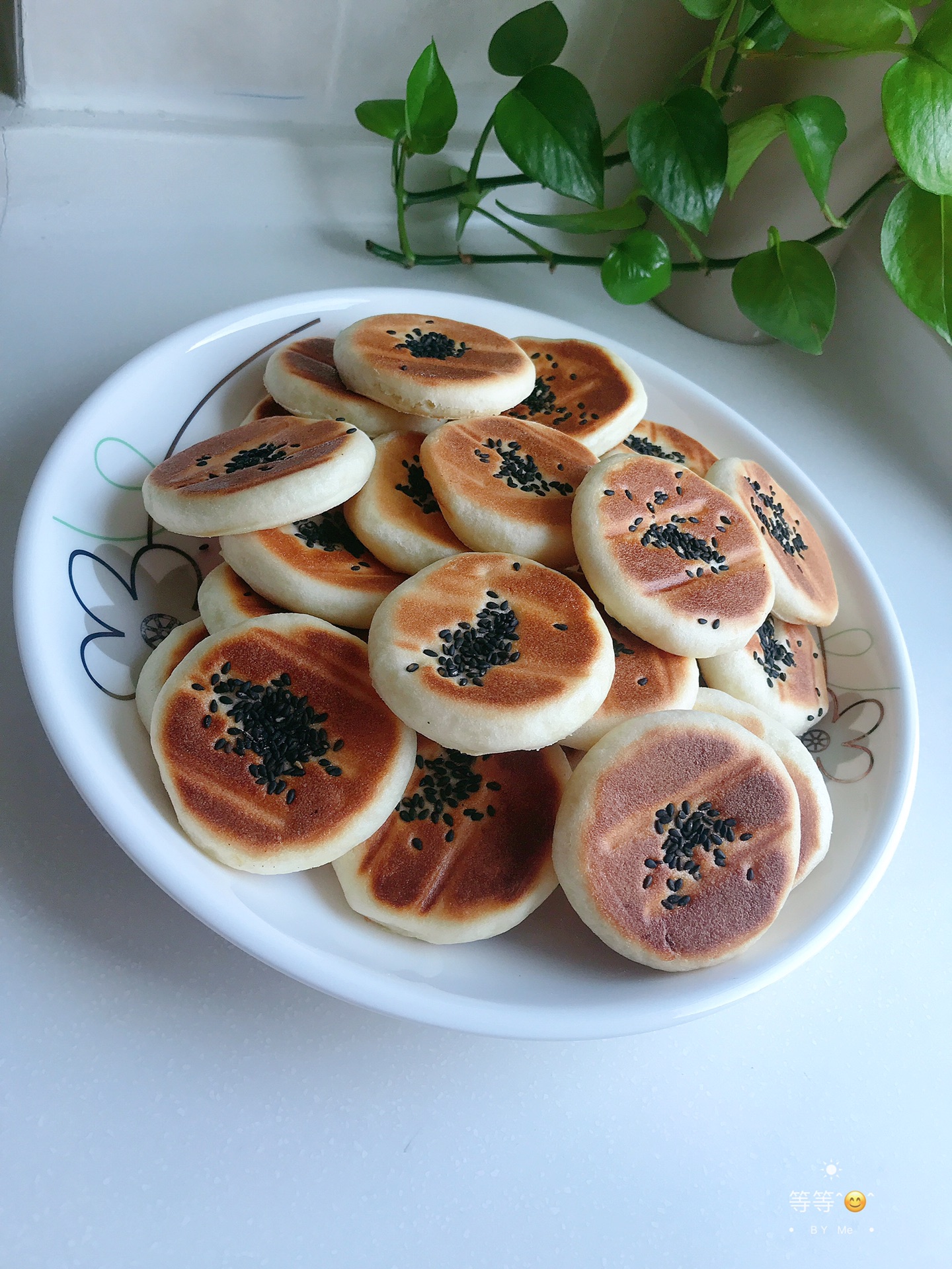 Black sesame Yam Cake