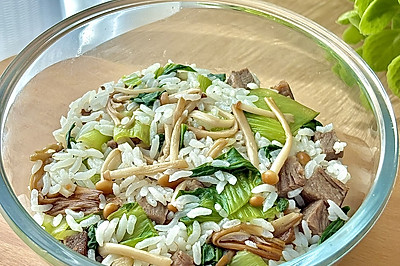 低卡牛肉青菜拌饭