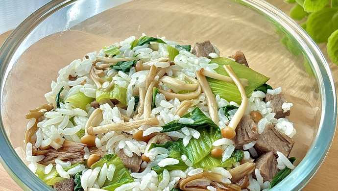 低卡牛肉青菜拌饭