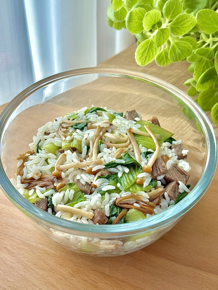 低卡牛肉青菜拌饭的做法