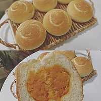 #中小学生做饭指南#肉松咸蛋黄面包的做法图解10