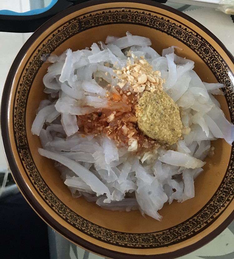 芥末凉粉的做法