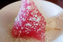 粉水晶西米粽的做法