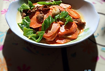 胡萝卜炒肉片的做法