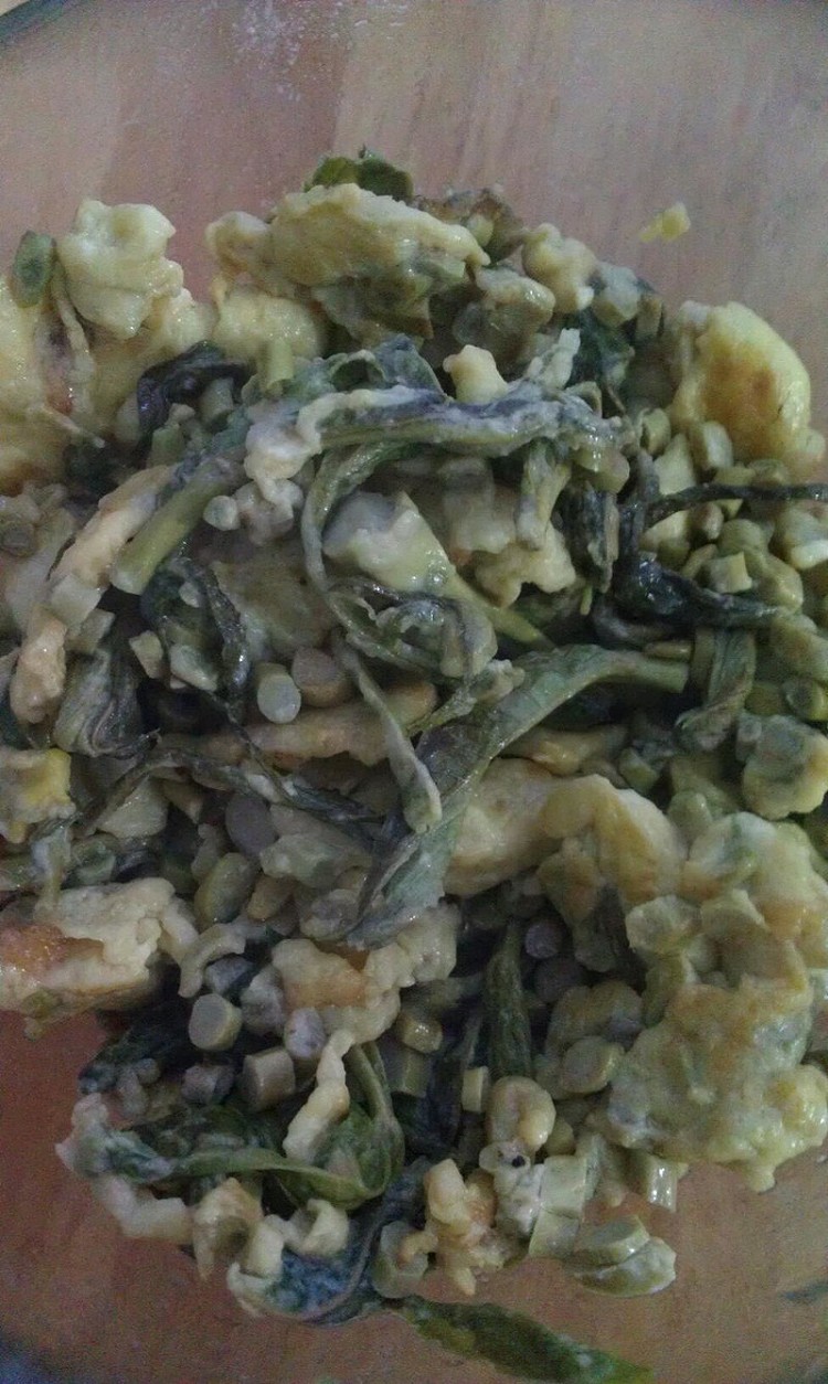香椿头炒蛋的做法