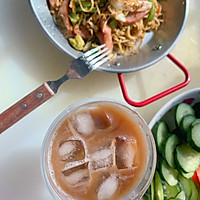 #精致一人食#黑椒炒面、生椰拿铁的做法图解16