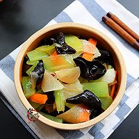 小炒爽脆木耳#防霾食谱#的做法图解15