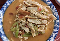 丝瓜炒豆腐丝的做法