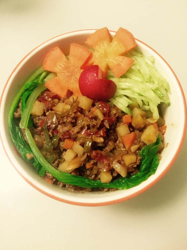 麻辣牛肉杂酱面