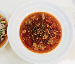 #美食新势力#  让生活热情起来的《水煮麻辣牛肉》的做法