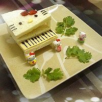 立体吐司♥凯蒂猫钢琴的做法图解5