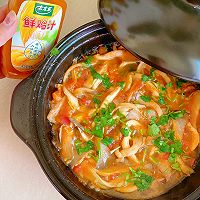 #鸡汁入家宴 感恩正当“食”#鸡汁西红柿炒蘑菇的做法图解13