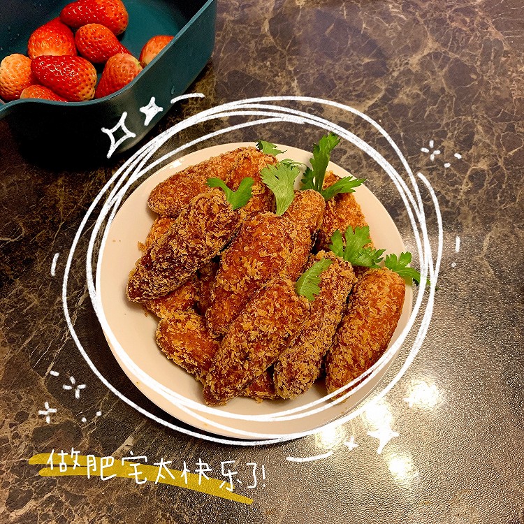 胡萝卜豆沙糯米滋的做法