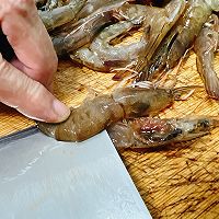 #晒出你的中秋团圆饭#蒜蓉开背虾的做法图解4