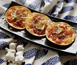 #零腹担吃夜宵#迷你披萨的做法