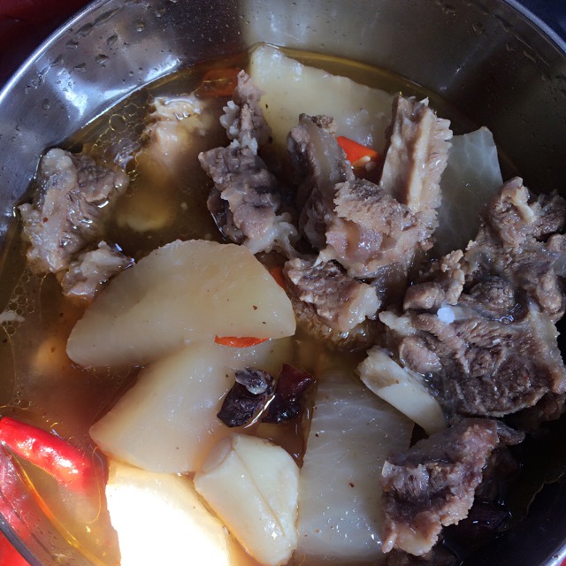 Stewed Beef Brisket with radish