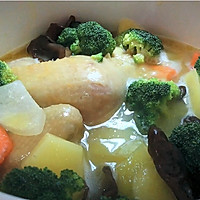 花胶鸡汤捞饭的做法图解4