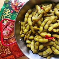 烤肉酱风味卤毛豆的做法图解5