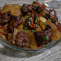 白萝卜炖排骨的做法图解4