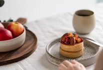 苹果的季节，吃个奶香苹果松饼最满足！的做法