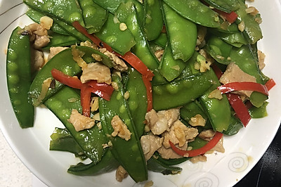 荷兰豆炒瘦肉