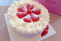 草莓生日蛋糕（8寸）的做法