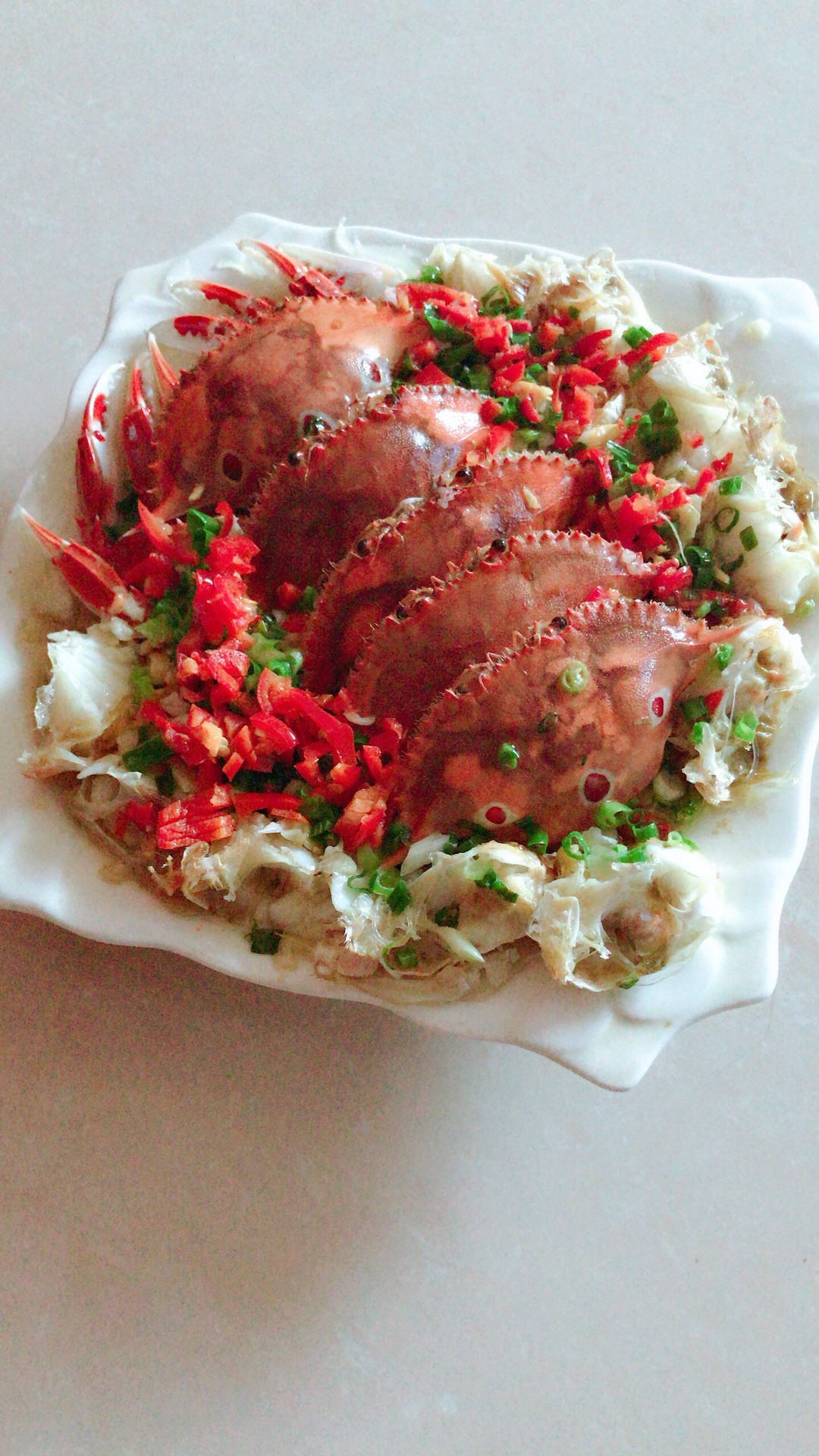 粉蒸螃蟹的做法图解2