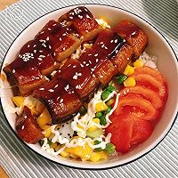 鳗鱼沙律饭的做法图解5