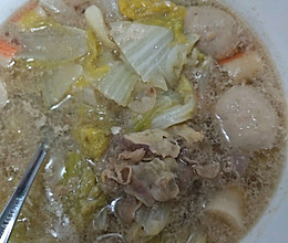 羊肉白菜汤的做法