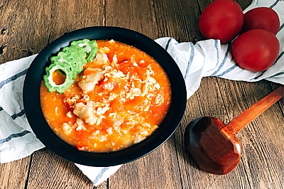 西红柿鸡蛋疙瘩汤 超简单快手 家的味道