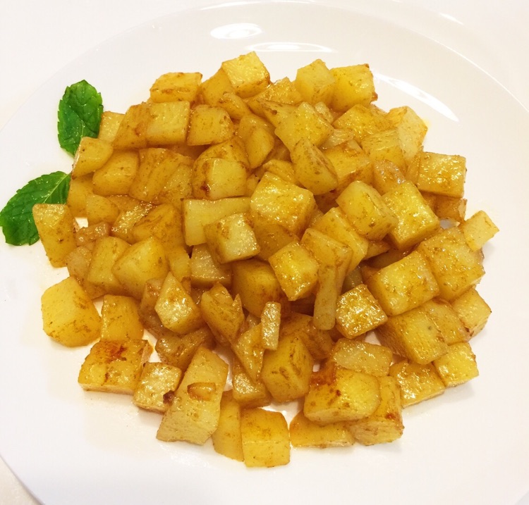 香煎土豆丁的做法图解3