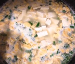 清汤鸡蛋豆腐汤的做法