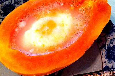 美容又美味的木瓜炖鸡蛋