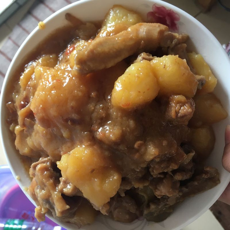 土豆焖鸭肉的做法
